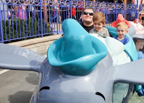 Dumbo at Disneyland during Extra Magic Hour