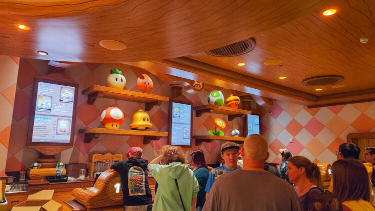 Guests waiting to order at Toadstool Cafe